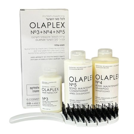 مجموعة olaplex لعلاج الشعر (شامبو +بلسم +معالج+فرشاة)