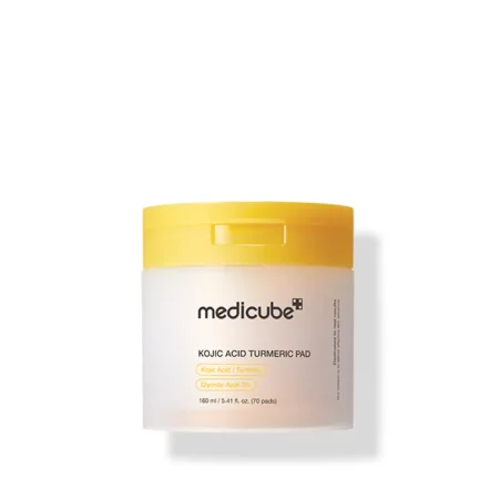 ميديكوب – تونر بادز الوجه بالكوجيك أسيد والكركم – 160 مل :  MEDICUBE Kojic Acid Turmeric Pad – 160ml
