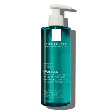 جل لاروش بوزيه إيفاكلار المنظف المقشر الدقيق للبشرة الدهنية والمعرضة للحبوب: La Roche-Posay Effaclar Micro-Peeling Purifying Gel
