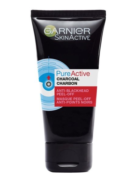 Garnier Pure Active Charcoal Anti-Blackhead Peel-Off Mask - قناع الفحم النشط النقي المضاد للرؤوس السوداء من غارنييه