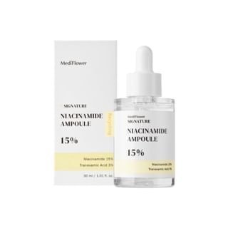 ميدي فلاور سيغنتشر أمبول النياسيناميد 15% – 50 مل MEDI FLOWER SIGNATURE NIACIMIDE AMPOULE 15% 50 ML