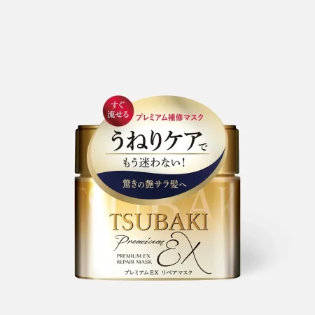 ماسك تسوباكي الياباني الفاخر لإصلاح الشعر – TSUBAKI Premium EX Repair Mask