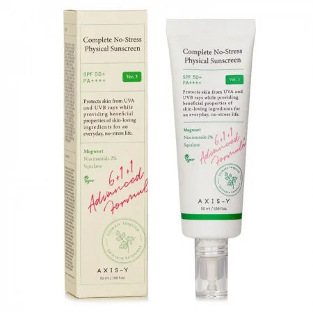 واقي شمس فيزيائي كامل الحماية من AXIS-Y SPF50+ PA++++ – 50مل