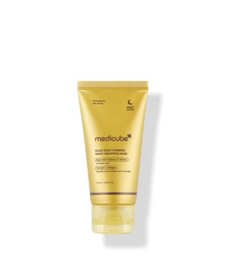 Medicube Kojic Acid Turmeric Night Wrapping Mask 75ml-قناع ليلي للتغليف بحمض الكوجيك والكركم من ميديكيوب 75 مل