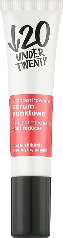 Concentrated Spot Face Serum Under Twenty Anti! Acne Concentrated Serum Spot Reducer-سيروم مركز لعلاج بقع الوجه سيروم مركز لعلاج حب الشباب، اندرتوينتي