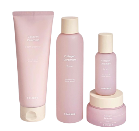 بكج Dearboo Collagen Skin Care-مجموعة العناية الكورية بالكولاجين