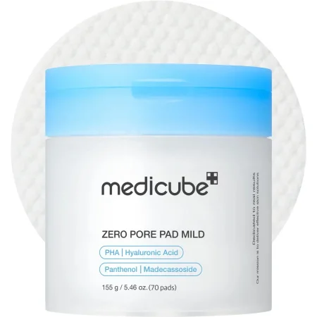 باد زيرو بور اللطيفة لتنظيف وتصغير مظهر المسام من ميديكيوب  :  Medicube Zero Pore Pad Mild