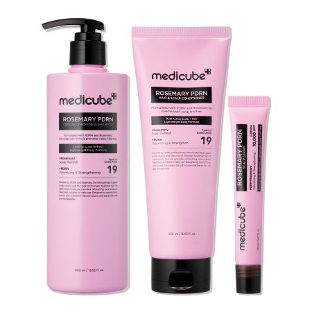 مجموعة إكليل الجبل وPDRN المتكاملة للعناية بالشعر وفروة الرأس من ميديكيوب  :  Medicube Rosemary PDRN Hair & Scalp Care Set