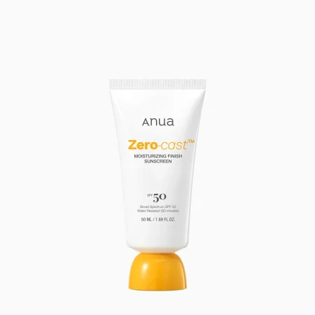 واقي الشمس المرطب بدون طبقة بيضاء من أنوا  :  Anua Zero-Cast Moisturizing Finish Sunscreen SPF50+