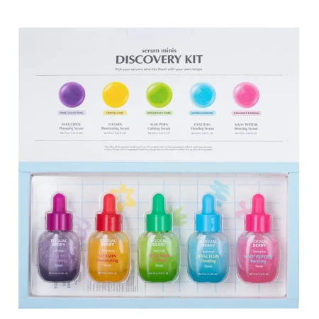 مجموعة  السيرومات المصغرة من إيكوالبيري   :  Eqqualberry Mini Serum Discovery Set