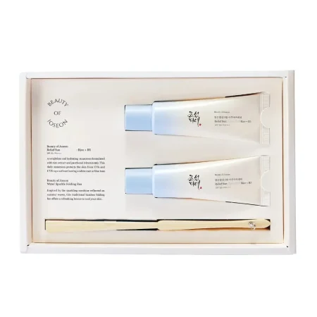 Beauty of Joseon Relief Sun Gift Set (2 Sunscreens + Folding Fan)