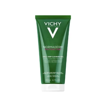 غسول فيشي نورماديرم فيتوأكشن المنظف العميق للبشرة الدهنية والمعرضة للحبوب  :  Vichy Normaderm PhytoAction Daily Deep Cleansing Gel