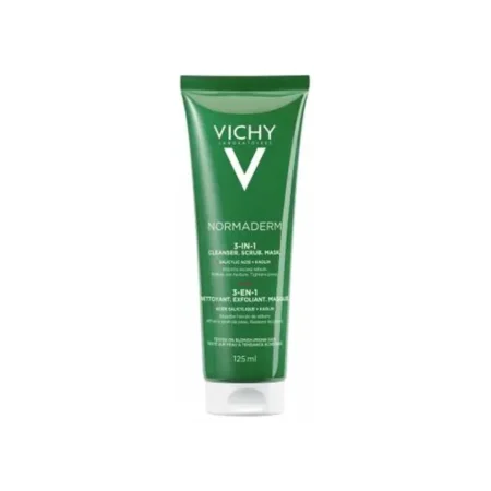فيشي نورماديرم 3 في 1 – منظف ومقشر وقناع للبشرة الدهنية والمعرضة للحبوب  :  Vichy Normaderm 3-in-1 Cleanser + Scrub + Mask
