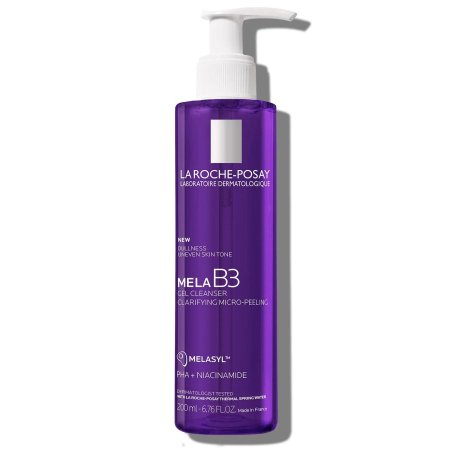 غسول لاروش بوزيه ميلا B3 لتفتيح البشرة وتنقية الشوائب – 200 مل   :  La Roche-Posay Mela B3 Micro-Peeling Gel Cleanser – 200ml