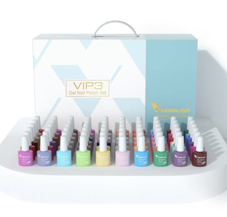 VIP3- 60 Color Gel Polish Kit-بكج مناكير الجل VIP3