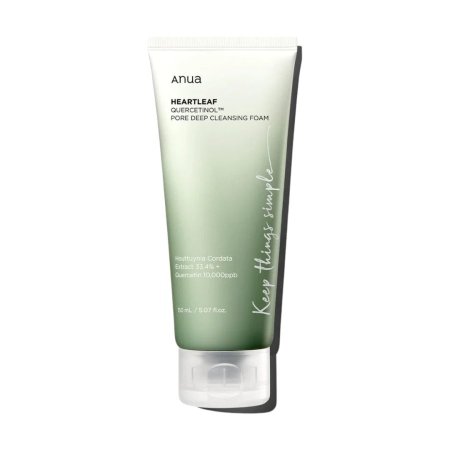 ANUA HEARTLEAF QUERCETINOL PORE DEEP CLEANSING FOAM رغوة كيرسيتينول للتنظيف العميق للمسام