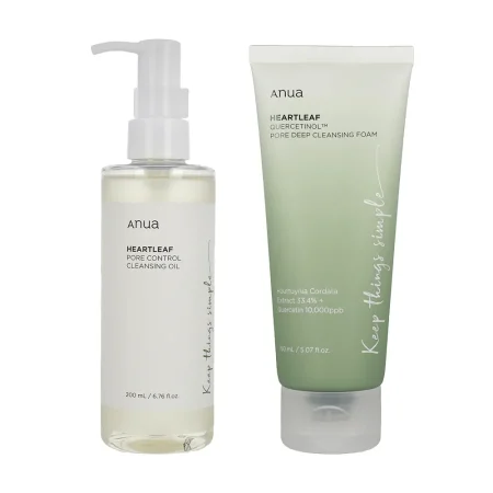 Anua Cleansing SET (Cleansing Oil+Foam)-مجموعة تنظيف أنوا (زيت التنظيف + رغوة التنظيف)