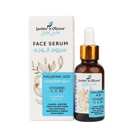 Jardin d’Oléane Hyaluronic Acid 2% Face Serum with Vitamins C, E & B3 – 30ml