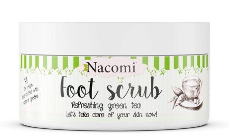 Nacomi Foot Scrub – Refreshing Green Tea  مقشر القدمين – بالشاي الأخضر المنعش