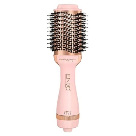 Enzo Professional Rose Gold Dryer Brush-فرشاة تجفيف الشعر إنزو بروفيشنال باللون الذهبي الوردي