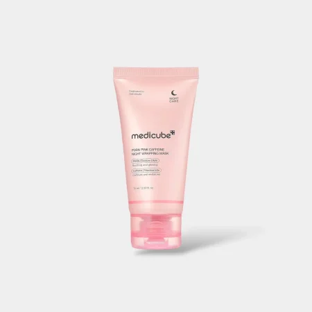Medicube Pore Pink Caffeine Night Wrapping Mask  ميديكوب ماسك ليلي بالكافيين لتنقية المسام – Pore Pink Caffeine