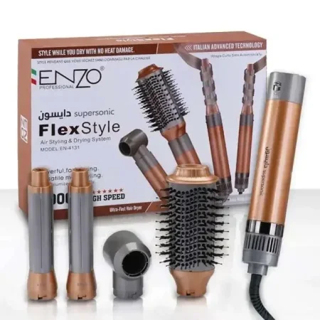 فرشاة انزو في 1 دايسون سوبر سونيك متعددة الوظائف فليكس ستايل-ENZO🇮🇹 4 in 1 DYSON Supersonic Multifunction Flexstyle Brush