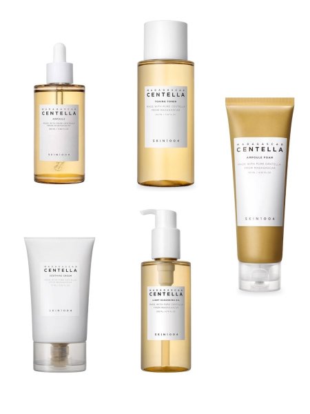 بكج العناية بالبشرة بسنتيلا مدغشقر من سكين1004 : Skin1004 Madagascar Centella Skincare Set