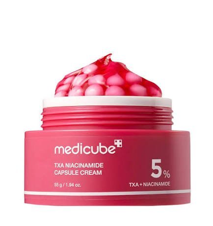 كريم ميديكوب لتفتيح البشرة 5% ترانكساميك أسيد + نياسيناميد : Medicube TXA Niacinamide Capsule Cream 5%