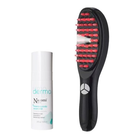 بكج إنعاش فروة الرأس – ثيرا برش مع بخاخ سيروم إكليل الجبل من ناكومي : Scalp Revival Bundle – Thera Brush & Nacomi Rosemary Scalp Serum Mist