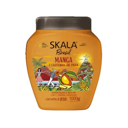 سكاﻻ برازيل مانجا وكستناء البرازيل – 1000غ : Skala Brasil Mango & Brazil Nut Hair Mask – 1000g