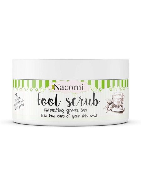 Nacomi Foot Scrub – Refreshing Green Tea  مقشر القدمين – بالشاي الأخضر المنعش