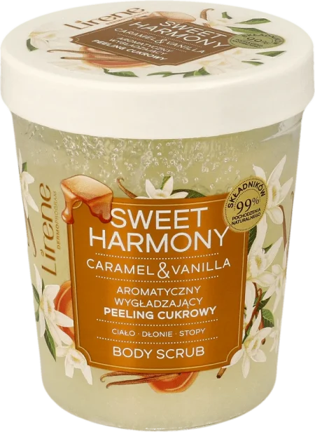 مقشر السكر العطري بالكراميل والفانيلياsweet harmony scrub