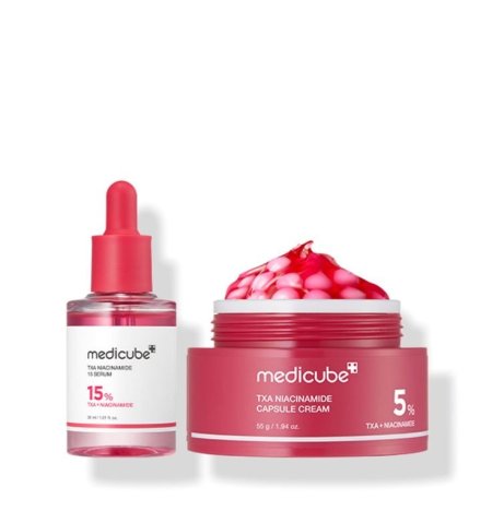 بكج التفتيح العميق وتوحيد لون البشرة – Medicube TXA Set