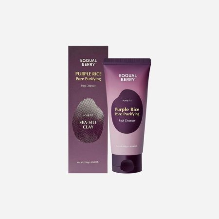 غسول وماسك تنقية المسام بالأرز البنفسجي من إيكوال بيري : EQUAL BERRY Purple Rice Pore Purifying Pack Cleanser